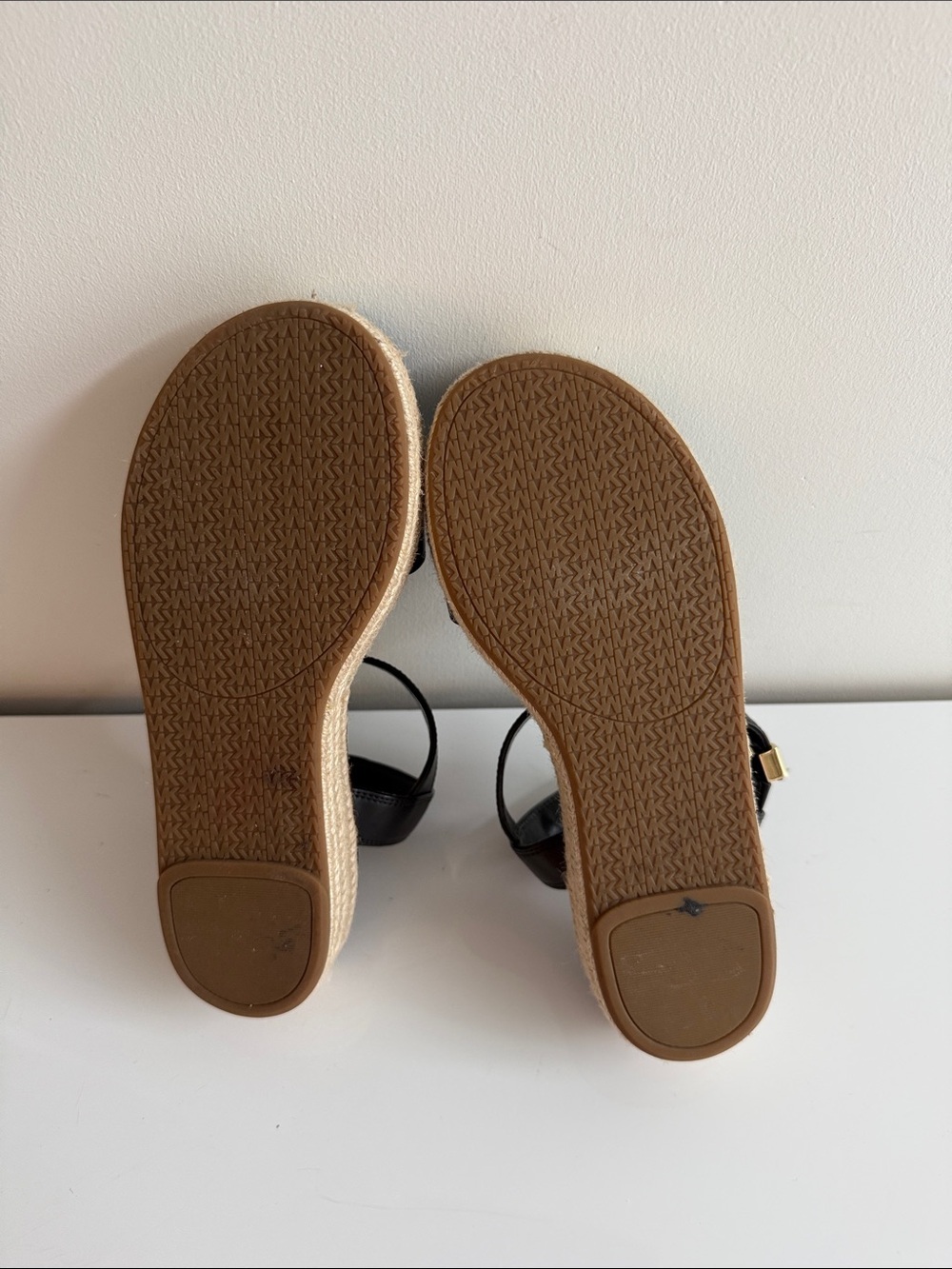 Michael Kors Black Espadrille Platform Sandals - Picture 4 of 8